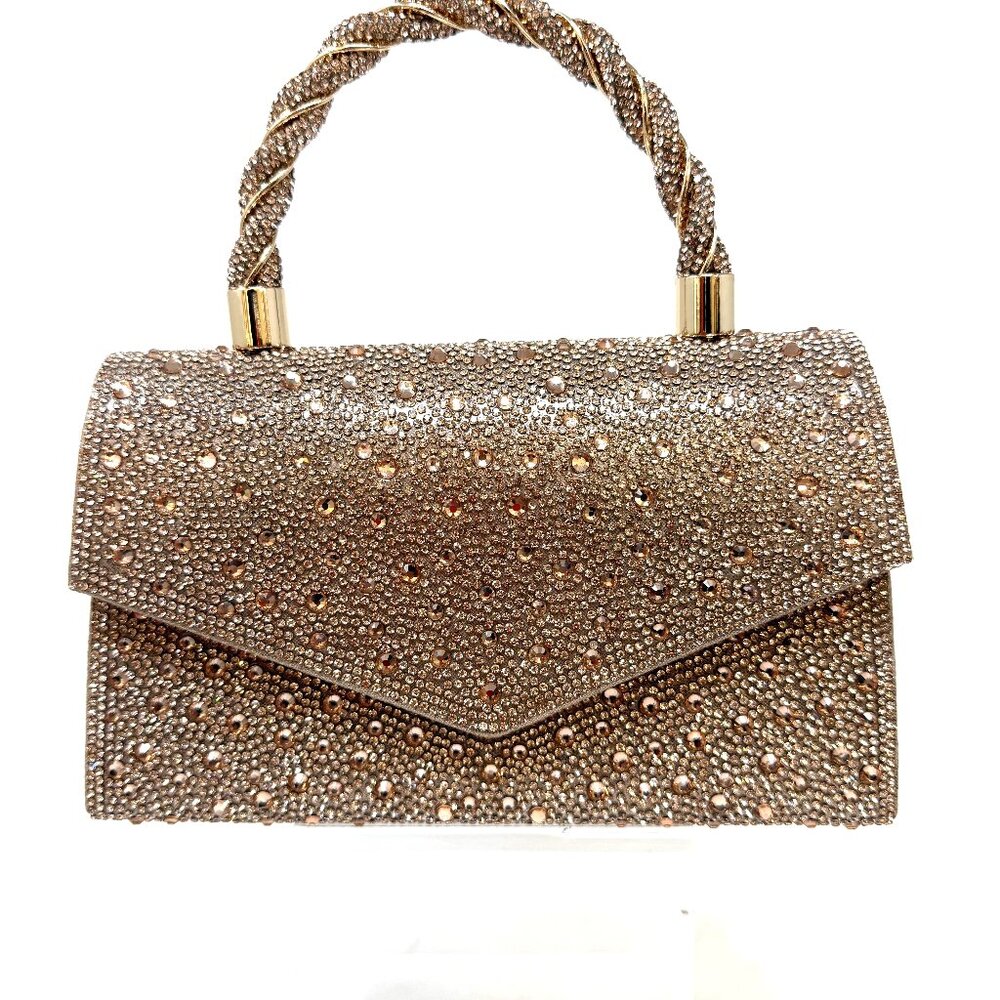 💖💖NEW ARRIVAL! Pave Crystal Kelly Bag Rose Gold